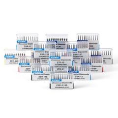 AZ Dental Zirconia Oxide Cutting Diamond Burs ceramic Drills FG1.6mm 10Pcs/Pack