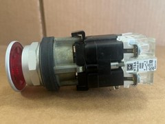 HT8FBRBV7 40MM HEAD PUSH-PULL PB, RED, 120V,BULB 30MM HOLE W/
