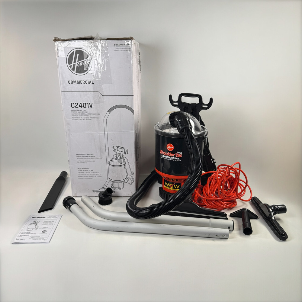 Hoover Commercial Lightweight Backpack Vacuum C2401 – used