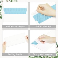 50 Pack #10 Business Envelopes Self Seal White 4 1/8 x 9 1/2 Inches for Mailing