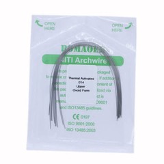 5-200×014 Upper Dental Thermal Activated Niti Round Ortho Arch Wires Ovoid Form