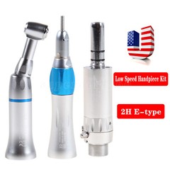Dental Slow Low Speed Straight Handpiece Contra Angle Air Motor 2Holes 4Holes OR