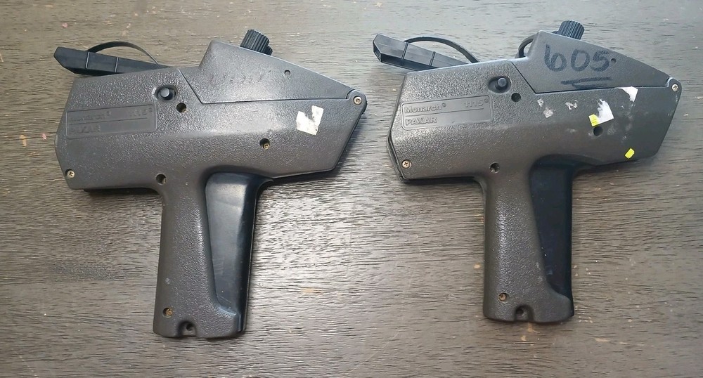 Lot Of 2 Monarch Paxar 1115 2 line Price Gun For Parts