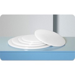PP Plastic Discs Flat Hard Round Pad Plate White Solid Sheet Board Φ 20mm-400mm