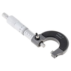 0.01mm Precision External Micrometer 0-25mm, Premium Carbide Tips for Workshop