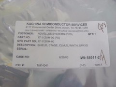 Novellus Systems 17-112194-00 Stage Shield Assembly Refurbished