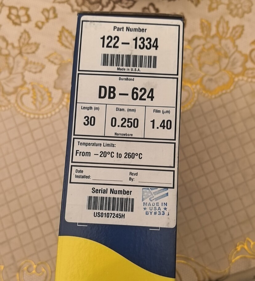 122-1334 Gas chromatography column Brand New