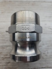 USASEALING 2″ Type F Camlock Fitting Male Adapter to 2 Inch Male NPT SS304