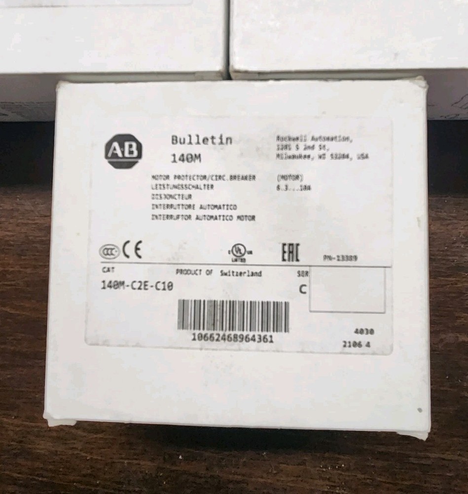 Allen Bradley 140M-C2E-C10 Manual Motor Protection Circuit Breaker NIB