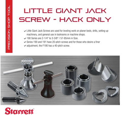 Starrett Little Giant Jack Screw, Jack Only, Ideal for General Use, Free Ship