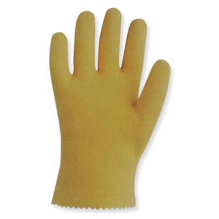 Showa 960Xl-11 Coated Gloves, Pvc, Textured, Full, 3 Abrasion Level, Yellow, Xl