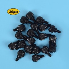 20x Computer Case Thumb Screws,6-32×6 M3.5 PC 20PCS #6-32 screws, Black