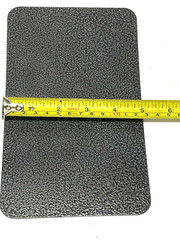 Metal Sheet Hammer Vein Texture Power Coat Silver Black 5” x 8” x .06”