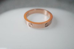 Gift.CartlerLOVE&Ring 18k.Yellow Gold 3.6 mm Wedding Band Size US 6