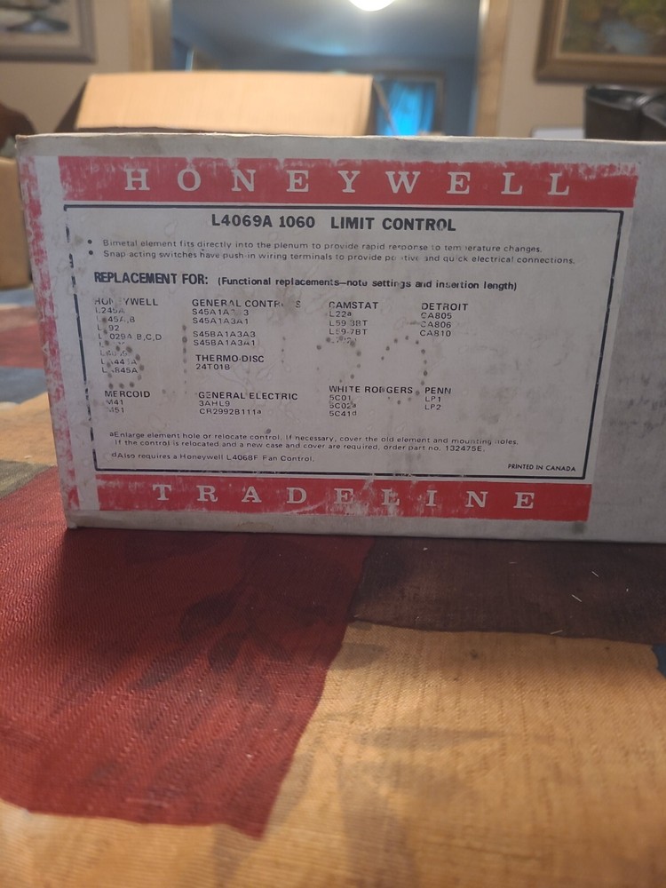 Lennox Honeywell L4069A1060 Limit Control 7″ 180-250 F