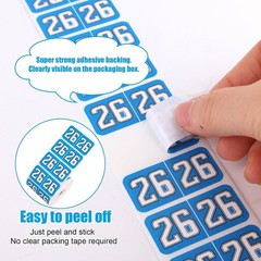 500Pcs 2026 Year Stickers, 3/4X1-1/2Inch File Folder Labels 26 Year