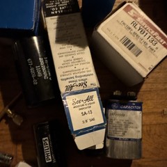 Lot Of HVAC Parts. Capacitors etc I dk what is all there. It is both used/nos