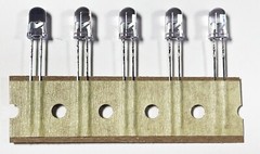 Clear Red Super-Bright LED, 5mm, Ships from USA, 10x 25x 50x 100x