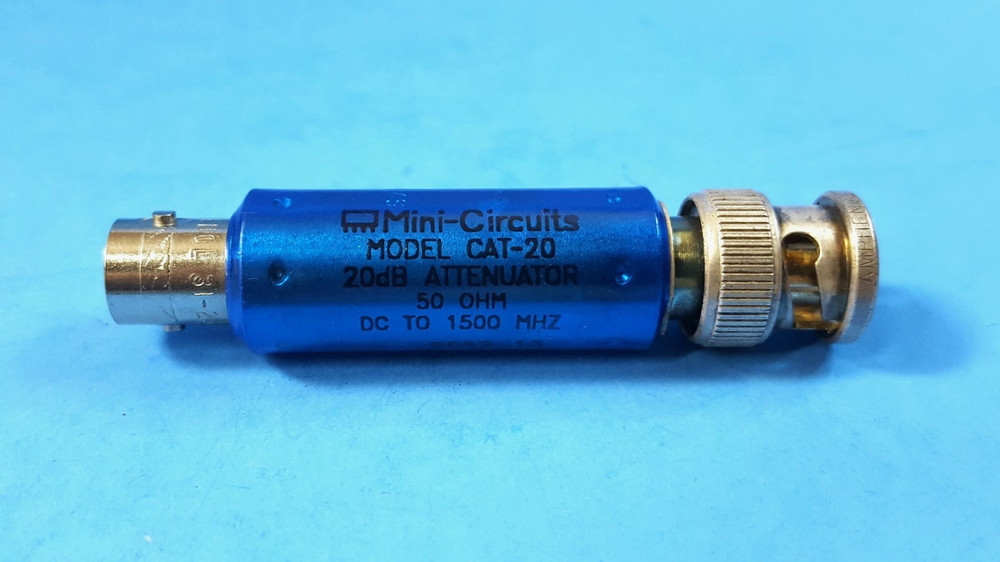 ONE- Attenuator, CAT-20, Mini-Circuits, 20dB, 50Ohm, DC to 1500 MHZ