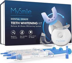 MySmile Teeth Whitening Kit with LED Light, 10 Min 3 Fl Oz (Pack of 3)