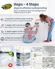 Transparent Waterproof Coating, 35Oz Invisible Waterproof Agent Indoor