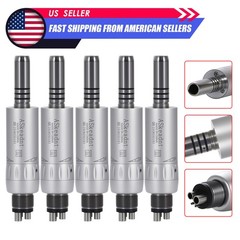 1-10* Dental Low Speed Air Motor Handpiece E-type 4 Holes Micromotor Inner Water