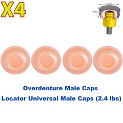 US Implant 2.4 lbs Overdenture Retention Caps For Locator Core Tool Universal
