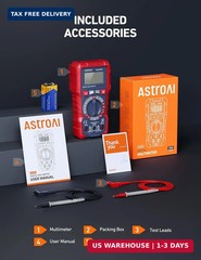 AstroAI Digital Multimeter Voltage Tester, TRMS 2000 Counts Volt Meter; Fast and