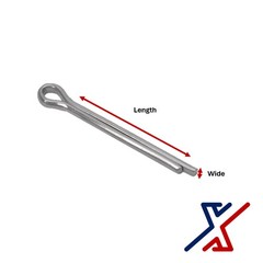 5/32″ Diameter x 2″ Long Zinc-Plated Carbon Steel Cotter Pin by X1 Tools