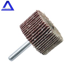 Aluminum Oxide Shank Mounted Flap Wheels, 1-1/2″ × 1″ × 1/4″, 60 Grit (5 Pack)