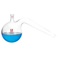 Borosilicate Glass Retort 125-1000ml w/ Stopper Swan Neck Lab Chemistry Flask