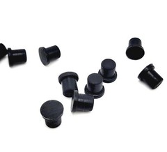 1/4″ Silicon Rubber Drill Hole Plugs Push In Compression Stem 3/8″ Top Flange