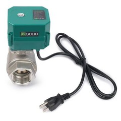 U.S. Solid 1 1/2 inch Motorized Ball Valve with US Plug Stainless Steel 110V AC