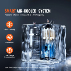 Industrial Water Chiller CW-6000 15L 65L/Min Laser Chiller with Compressor