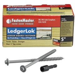 FastenMaster FMLL005-50 LedgerLOK Ledger Board Fastener, 5 Inches, 50-Count