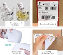 450/Roll 4×6 Direct Thermal Shipping Label Zebra ZP450 Eltron 2844 Free Shipping