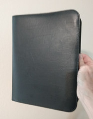 Day-Timer Black Zippered Planner Cover Organizer 8″x10.5″ 7 ring, NICE!