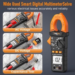 Digital Clamp Meter True RMS 4000 Count Auto Ranging NCV Multimeter Backlight