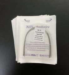 Dental Orthodontic Arcos Thermal Activated Niti Round Arch Wires Natural Form