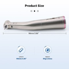 Dental Optic Fiber Contra Angle 1:5 LED Increasing Handpiece Standard Head