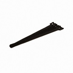 10 Inch Hook and Loop Reusable Strap Cable Cord Wire Ties 100 Pack Black