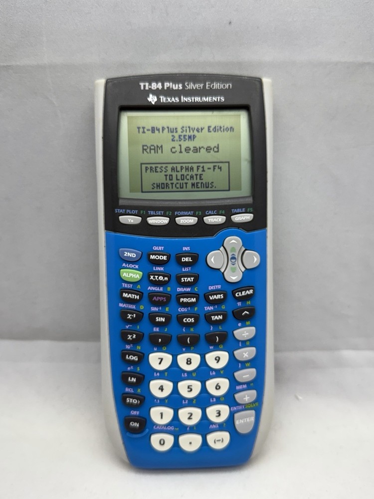 Texas Instruments TI-83 Plus Blue Silver Edition Graphing Calculator