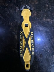 Klever XChange KCJ-XC-Y-PT Safety Cutter Recessed Blade Box Cutter Uline Yellow