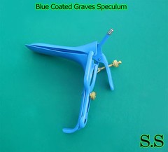 One Piece Blue Coated LLETZ LEEP Graves Speculum Large