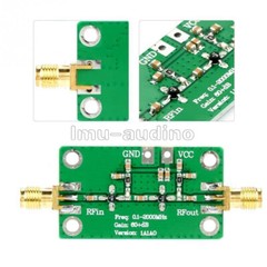 0.1-2000MHz Gain 60dB RF Broadband Amplifier Module DC 6-12V LNA Board