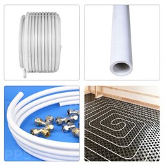 Oxygen Barrier PEX-A Tubing 1/2″x300Ft Flexible Pex for Hydronic Heating, White