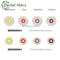 40Pcs Dental Composite Finishing Polishing Discs Coarse/Medium/Fine 9.5/12.5mm