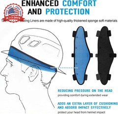 Hard Hat Sweatbands, Sweat Band for Safety Helmet, Washable Hard Hat Cooling Lin
