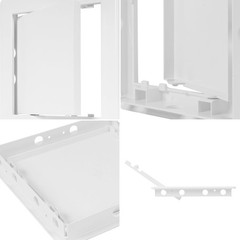 8 x 16 Access Panel for Drywall and Ceiling – White ABS Plastic Door Panel, Wall