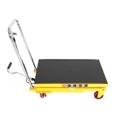 330 lbs Hydraulic Lift Table Cart Manual Double Scissor Lift Table 50″